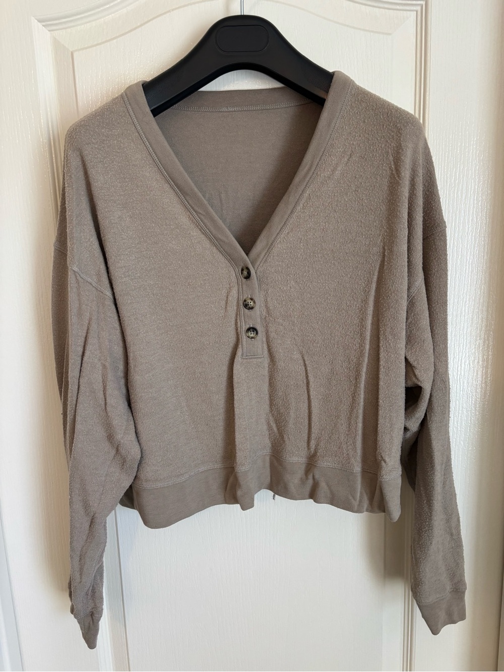 ALO Yoga Taupe Pullover Sweater, Small